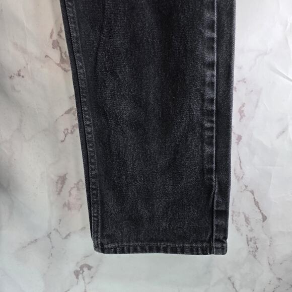 Levis Jeans Mens 33 X 32 505 Black Denim Rigid Cotton Straight - Picture 3 of 10